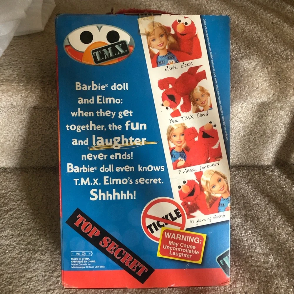 Vintage sesame Street Barbie and Tickle Me Elmo Elmo Barbie Doll Set